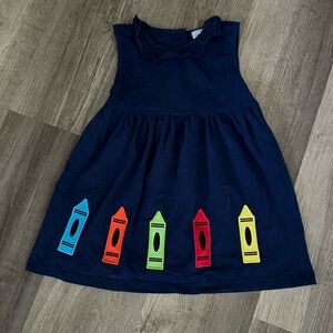 Colorful Crayon Kids Dress
